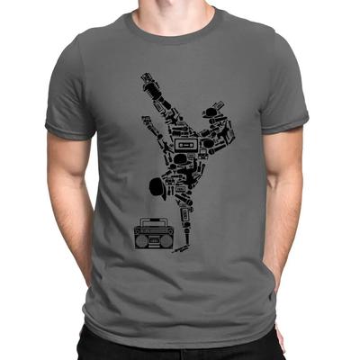 Camiseta Hip Hop Breakdance Música Callejera | Nueva Camiseta Casual de Manga Corta con Cuello Redondo 100% Algodón