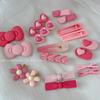 Pink Series Cute Bow Hair Clip for Girls - Small Duckbill Clip for Bangs