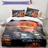 3pcs Racing Driver M-Max Verstappen Themed Duvet Cover Set, Includes 1 Duvet Cover and 2 Pillowcases,Skin-Friendly&Comfortable Fabric,Suitable Bedding
