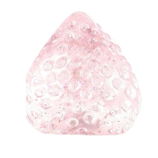 Portable Stress Relief Toy Strawberry Squeeze Toy Ball for Adults Soft TPR Fruit Finger Restlessness Reducer Fidget Focus Enhancer Party Favors