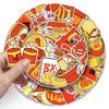 50 Cute Hand-Painted New Year Graffiti Stickers for Water Bottles and Phone Cases