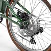 OT02PRO, rosso/verde, potenza motore 250W, 36V, batteria staccabile 5.2AH, pneumatici 20*1.35 pollici, bicicletta elettrica da città, velocità massima 25KM/H