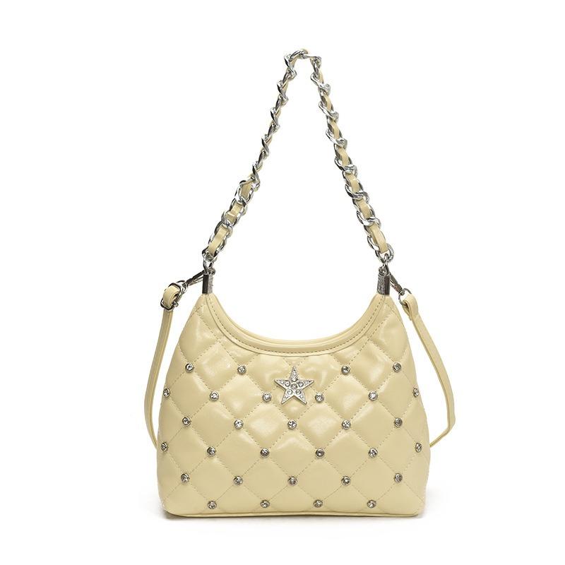 Fashion diamond chain bag women's summer new commuter versatile underarm bag shoulder messenger bag