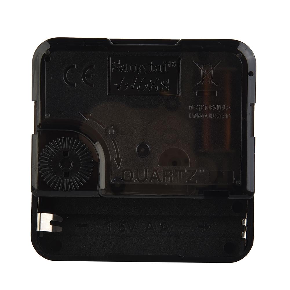 Straight Clock Movement Black Extended Silent Wall Clock