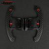Real Carbon Fiber Steering Wheel Shift Paddle Shifter Cover Trim For Toyota Supra A90 MK5    Car Replace Accessories