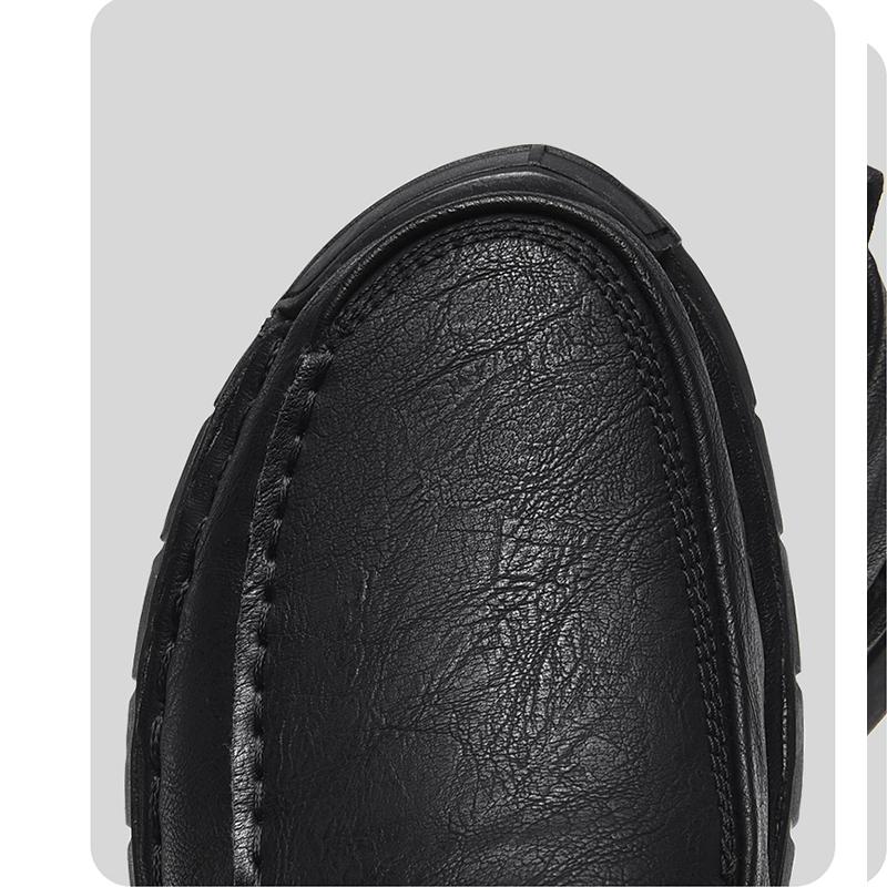 New Soft Leather Men's Shoes Outdoor Men's Loafers Luxury Breathable Men's Driving Shoes Non-Slip Men's Casual Shoes