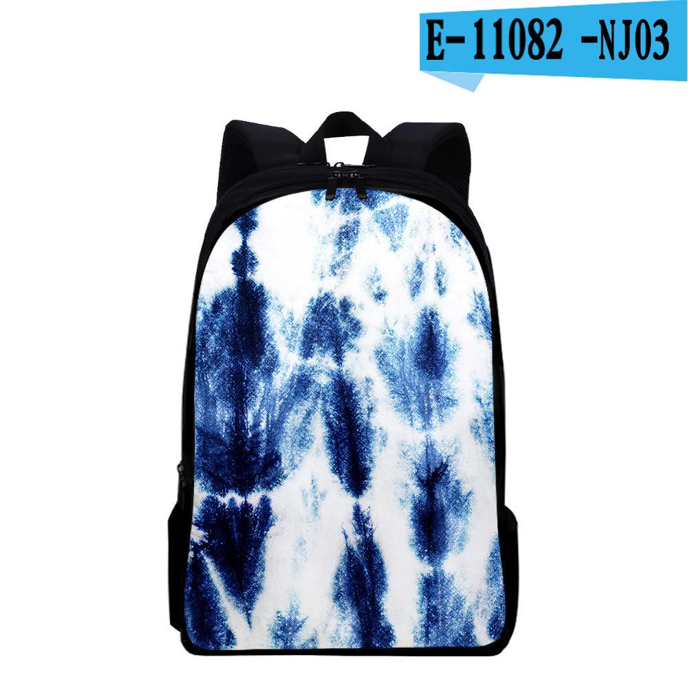 Classic Popular Funny Tie Dye Notebook Backpacks Pupil School Bags 3D Print Oxford Waterproof Boys/Girls Laptop Backpacks