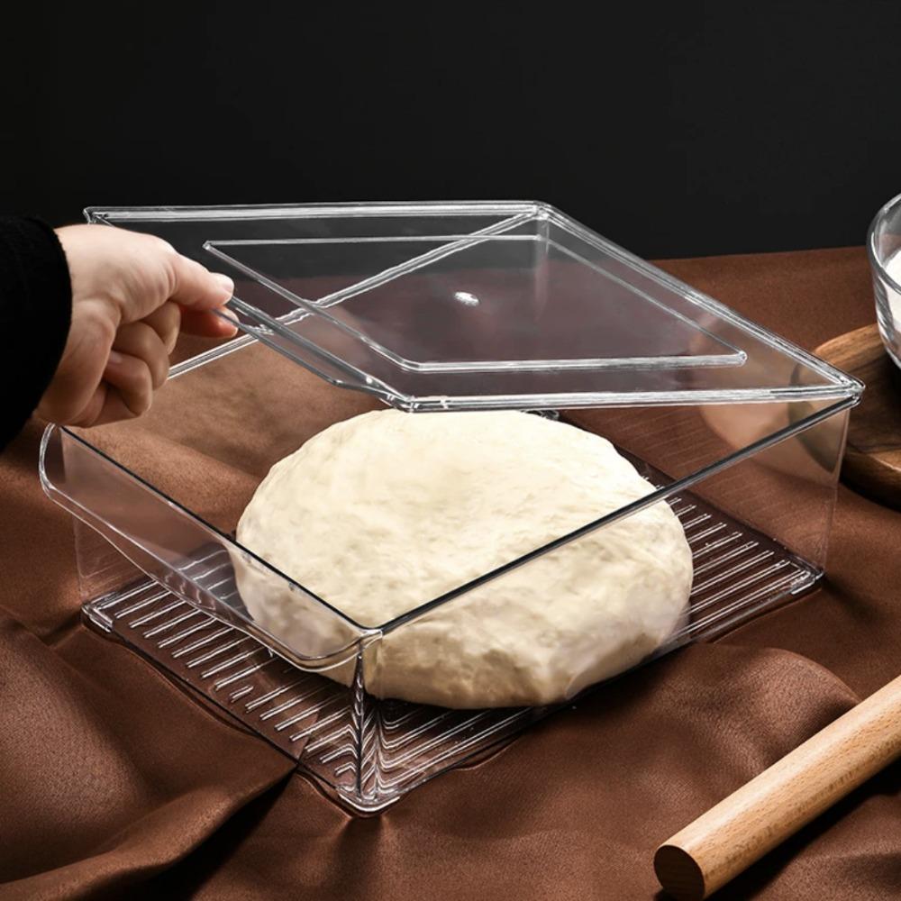 Transparent Dough Proofing Box Large Capacity Food Crisper Food Storage Box  Baking