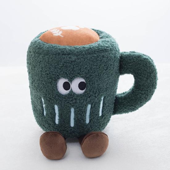 Coffee Cup Doll Plush Toy Interactive Design Doll Stress Relief Decorative Mini Pillow Doll Plush Ornament