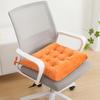 Seat Cushion Crystal Velvet Fabric Thickened High-Elastic Sponge Long Sitting Comfort Cushion Anti-Slip Design Solid Color Chair Cushion