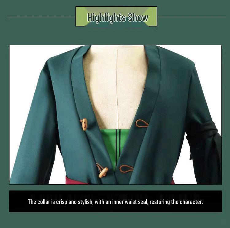 One Piece Zoro Juro Yukata Kimono Cosplay Costume