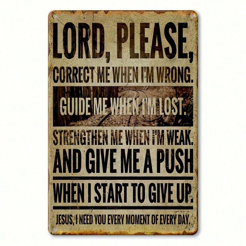 Vintage Metal Tin Sign for Kitchen Bar Cafe Wall Decor