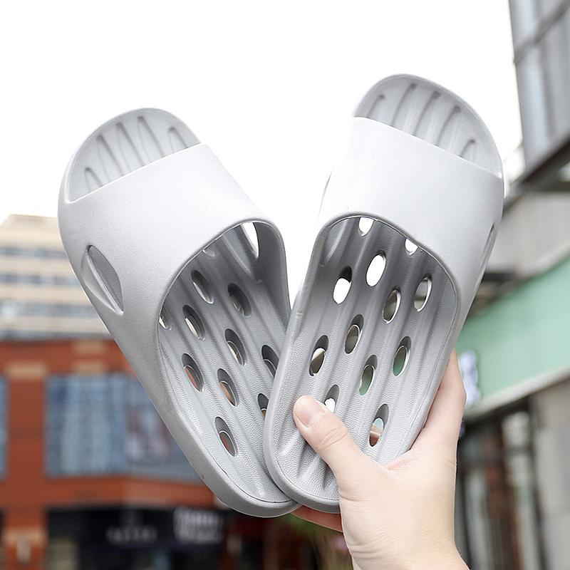 Men's Perforated Shower Shoes, Quick Drying Shower Slippers, Women's Soft Soled Non Slip Indoor Home Bedroom Student Sandals