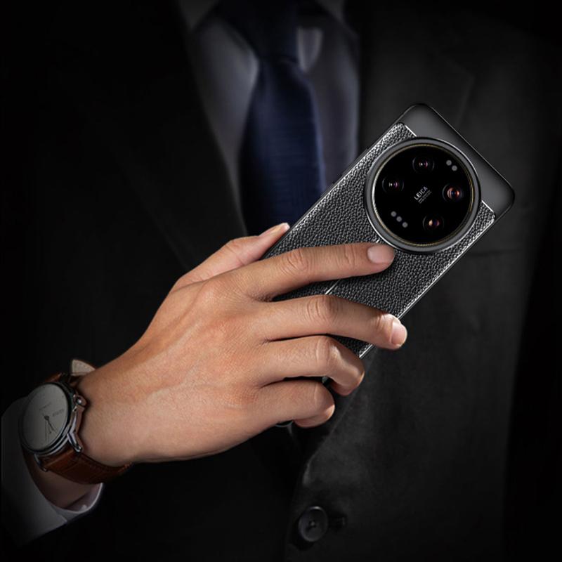 For Xiaomi 14 Ultra Case Xiaomi 14 Ultra 5G Cover Case Original Shockproof PU Leather Silicone Phone Back Cover Xiaomi 14 Ultra