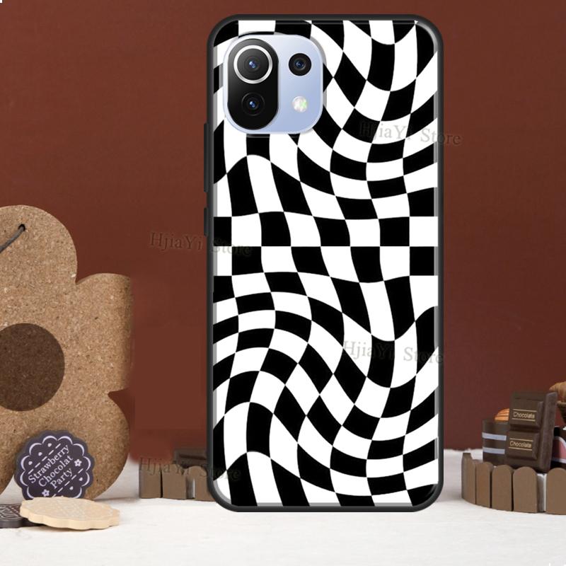 Crazy Checkered Funda For POCO F5 X3 X4 X5 Pro F4 GT C40 F3 Case For Xiaomi 11T 12T Pro 12 X 13 Lite Cover