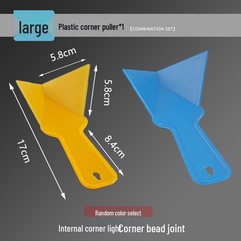 Yin Yang Stainless Steel Corner Tool: Wall Scraper, Putty & Diatom Mud Applicator, Right Angle Straightener, Corner Puller