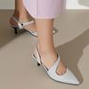 Fashion New Design Luxury Black Silver Stilettos Pointed Toe High Heels Women Sandals Summer Party Wedding Dress Prom Shoes Pumps 2025