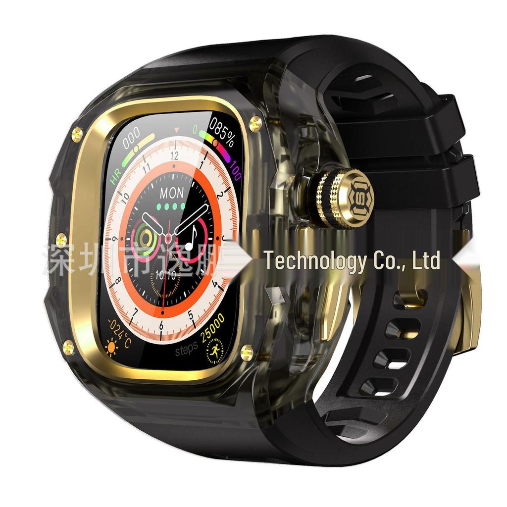 Universal 49MM Crystal Style Metal Case for Apple iWatch Ultra/2/3/4 Generation