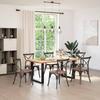 VidaXL Dining Table Legs U-Shape 2 Pieces Black 80 X (72-73) Cm Steel 4013188