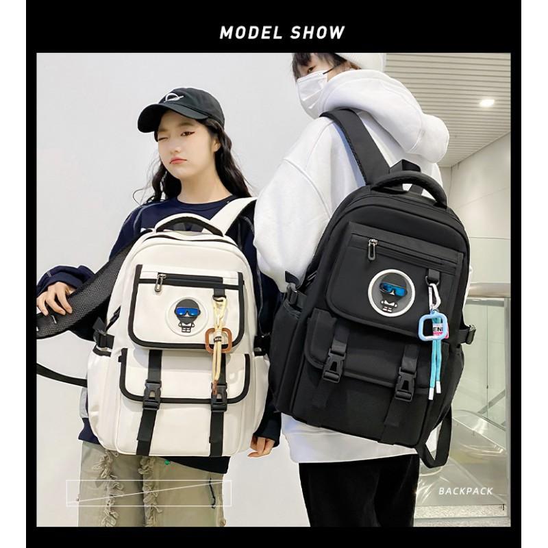 Large-capacity Schoolbag Male Junior High School Students Backpack Female 2024 New Casual Light Burden Reduction Computer Bag