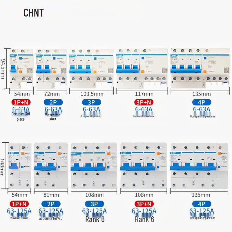 CHINT NXBLE-32 3P 32A Residual Current Circuit Breaker