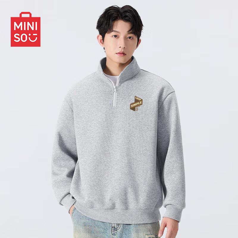 

MINISO Unisex Heavyweight Stand-Collar Sweatshirt 3XL
