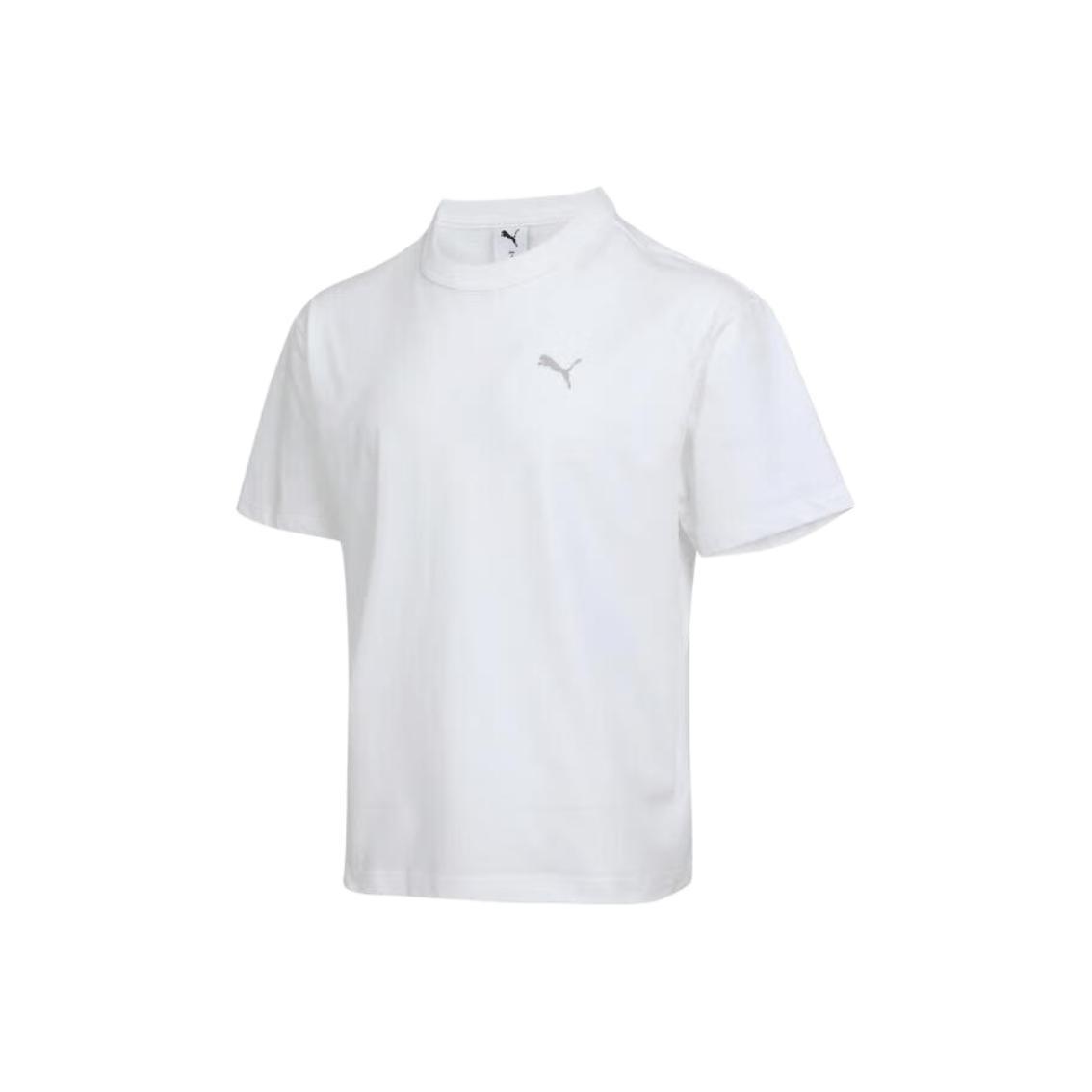 PUMA T Shirts Men s White Crew Neck Moderate 634790-02 XL