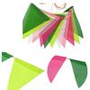 Holiday Triangle Bunting Easy Hanging Design Natural Burlap Materials Durable Efficient Christmas Decoration for Home Party Indoor Outdoors