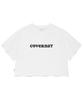 COVERNAT WOMAN Cooper Logo Ice Crop T-Shirt White
