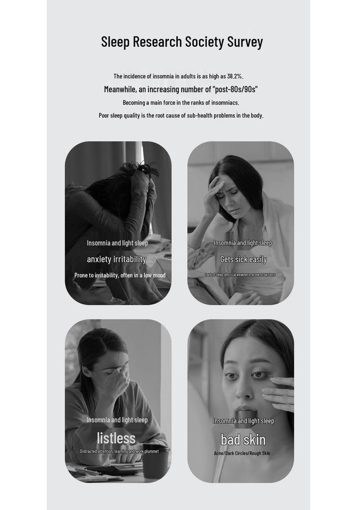 Bone Conduction Wireless Bluetooth Sleep Speaker for Relaxing White Noise