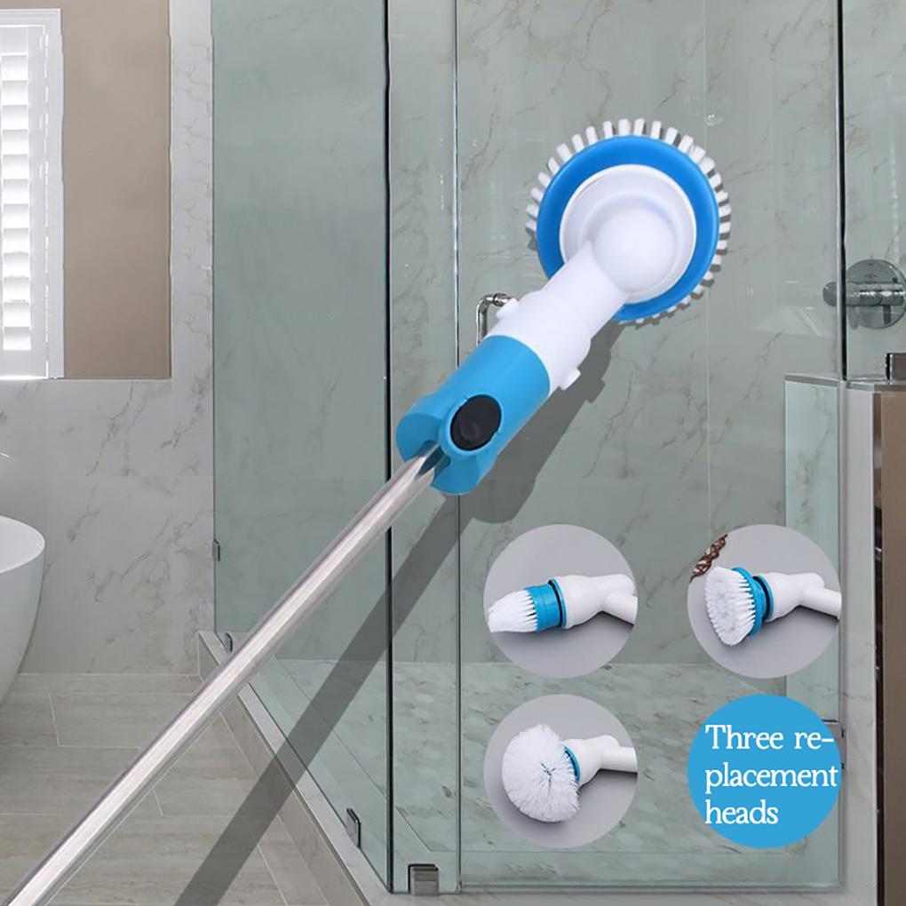 Electric Scrubber Wireless Retractable Washing Brush AutomaticRotating Scrubbing