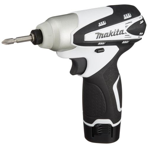 Makita Rechargeable Impact Driver 10.8V Small White Model with 1 Battery Included TD090DWSPW