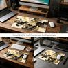 Black Gold Textured Mouse Pad Notebook Ip Computer Office Game Non-slip Rubber New Large Table Mat