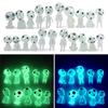 10 Halloween Luminous Alien Ornament Glow In Dark Resin Crafts For Micro Landscape Garden Decoration