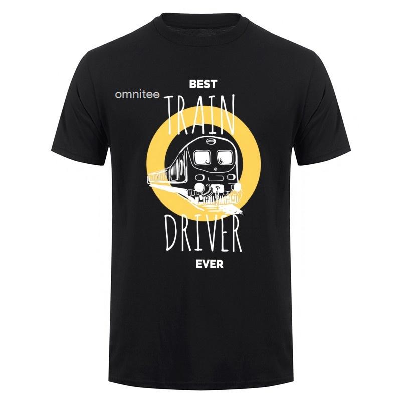 Train Driver T Shirt Tee Tops Round Neck Shortsleeve Fashion Trainspotting Locomotive Tshirt Clothing Casual Tshirts Hj122