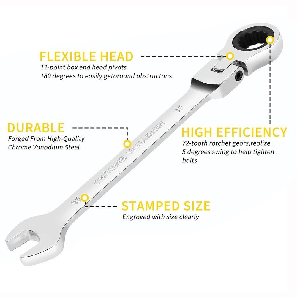 Chaves Combinadas de Catraca de Liberação Rápida 72 Dentes Catraca Soquete Chave de Porca Ferramentas