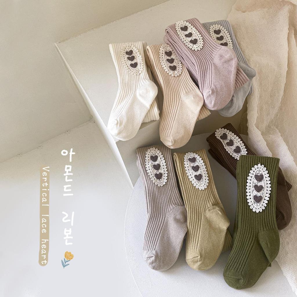 Minliu Autumn & Winter Candy Color Knitted Leggings for Girls - Baby Pants Outerwear & Tights Socks Combo