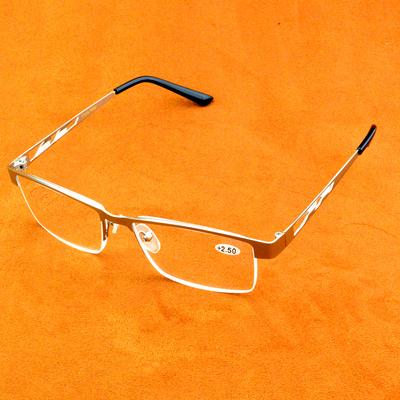 AL-MG Alloy Men Ultralight Sturdy Business Luxury Reading Glasses +0.75 +1.00 +1.25 +1.5 +1.75 +2.00 +2.25 +2.5 +2.75 +3 To +4