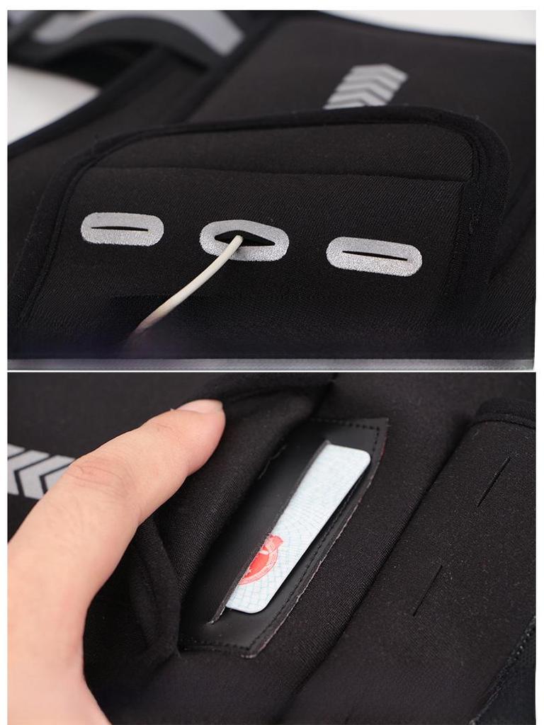 Unisex Reflective Running Vest Backpack with Water Bottle Holder, Ideal for Hiking, Fitness, and Outdoor Sports.