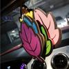 6/24pcs Leaf Shape Car Air Fresheners Natural Scented Tea Paper Tablets for Auto Interior Mirror Hanging Fragrance Accessories