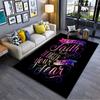 Let Your Faith Galaxy Print Suitable As a Non-slip Mat for the Living Room or Bedroom Sofa