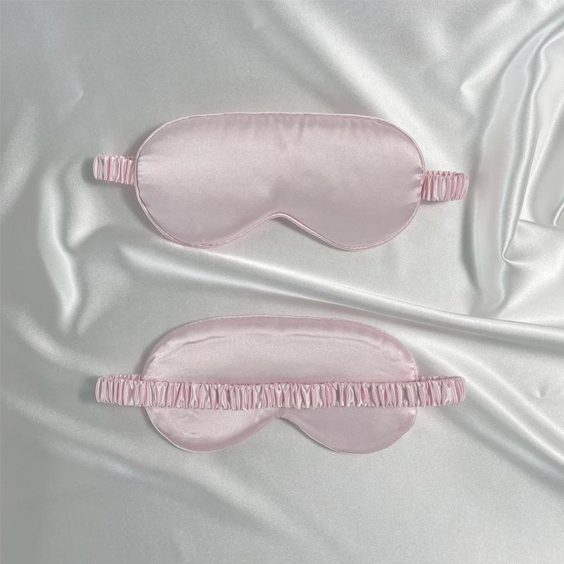 Reversible Satin Sleep Mask with Elastic Band for Ultimate Blackout, Breathable Eye Protection, and Travel Comfort.