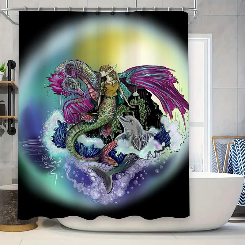 

Зеленая Цветочная Шторка для Душа Водонепроницаемый Коврик для Ванной Подкладка Домашний Декор Аксессуары для Ванной 3D Принт Листья Шторки для Душа для 90x180cm