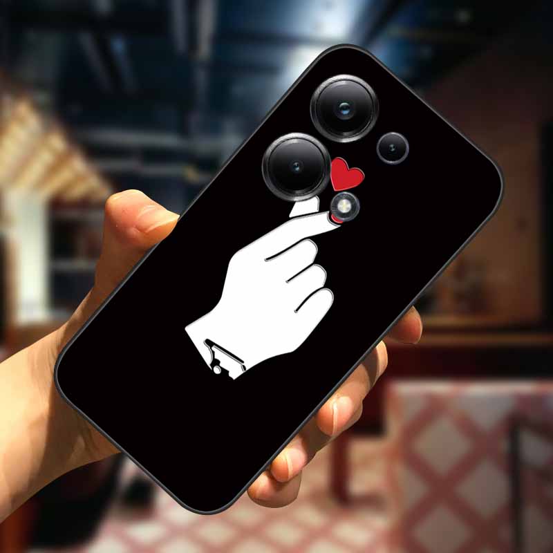 For Xiaomi Redmi Note 13 13pro 5G Case 3D Relief Flower Emboss Soft Silicone Cover For Redmi Note 13 pro Plus Owl interest Cases