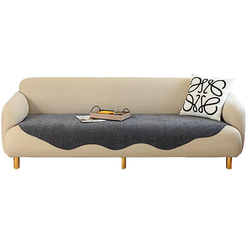 Unregelmäßig geformte weiche Sofahandtücher, einfarbig, luxuriöse Sofabezüge für Wohnzimmer, ganzjährig, universelle rutschfeste Couchbezüge