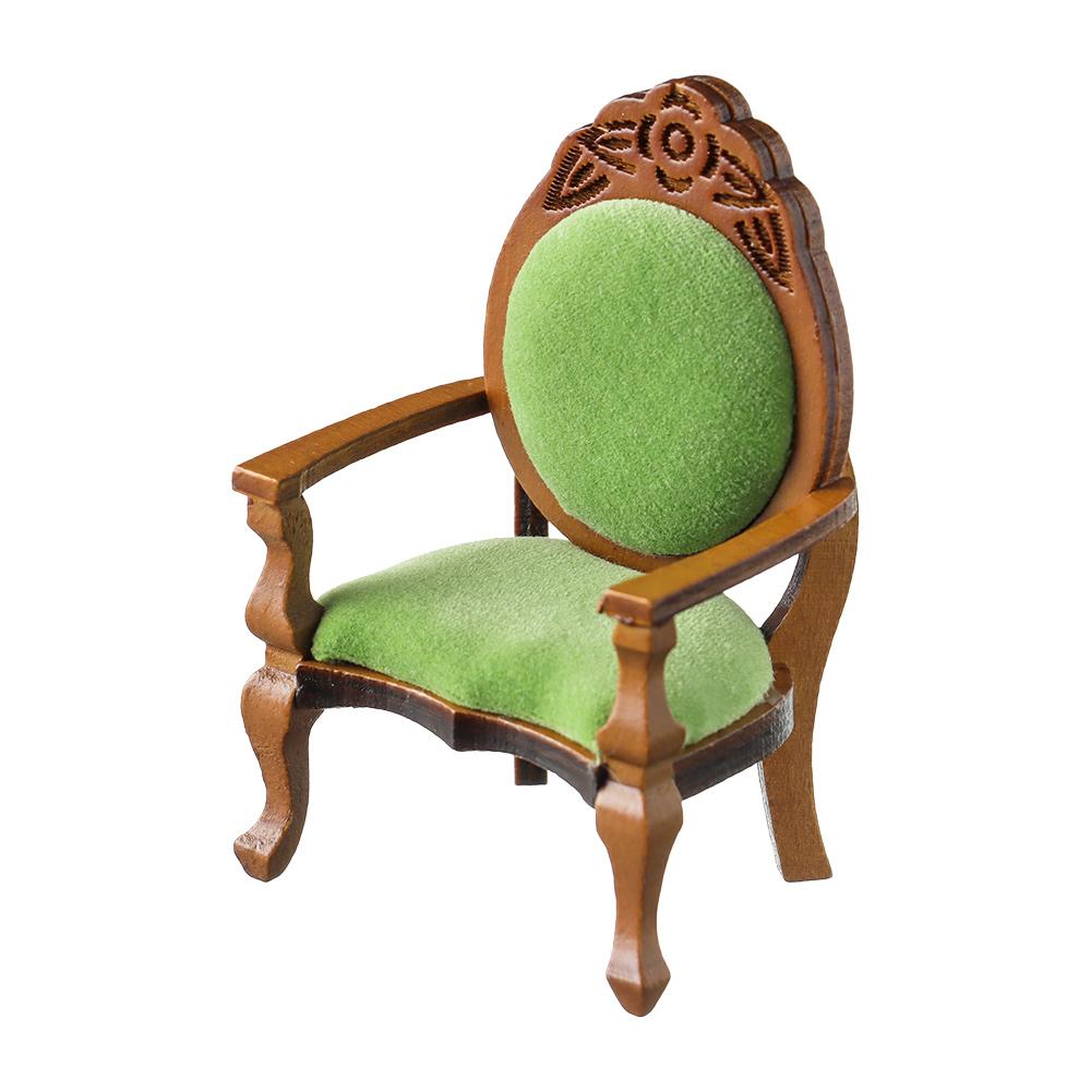 1:Maßstab 1:12 Spielhaus Restaurant Wohnzimmer Miniatur Stuhl Sofa Haus Zubehör Holz Mini Hocker Puppenhaus Möbel
