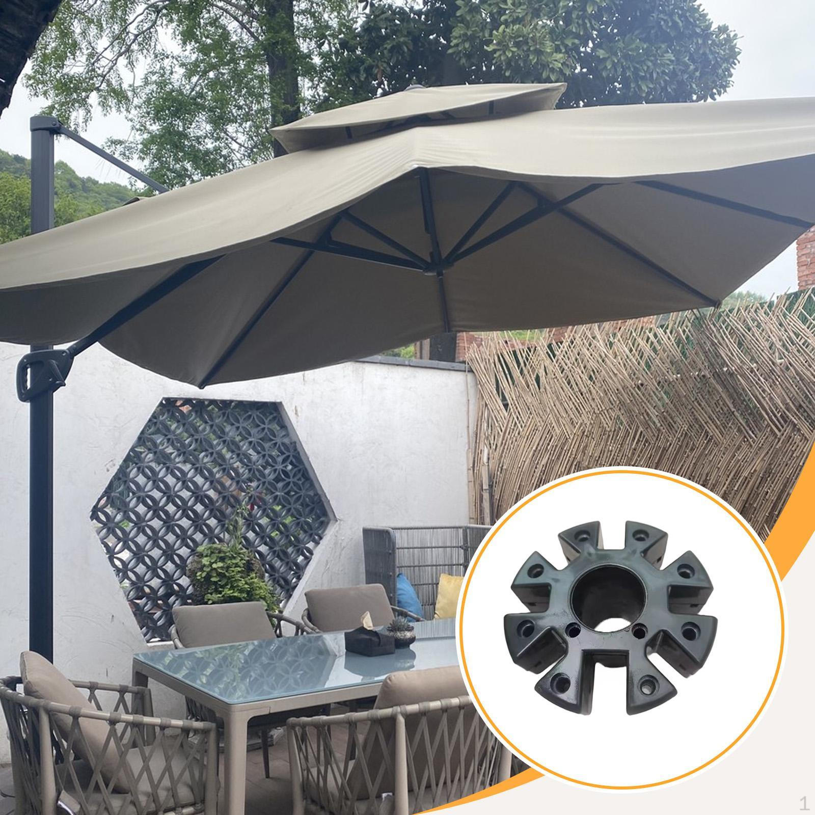 

Аксессуар для патио-зонтика Легкая установка Несущий зонт от солнца для пляжа чёрный