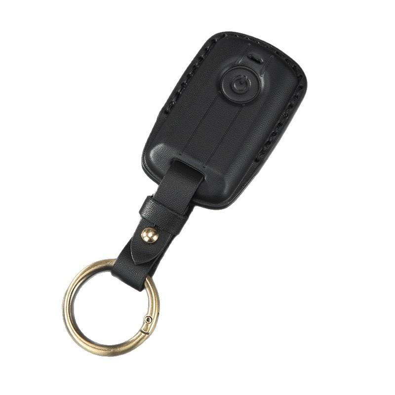 Premium Genuine Leather Key Case Cover Yamaha XMAX 300 NVX 155 NMAX Motorbike Keys Round Snap