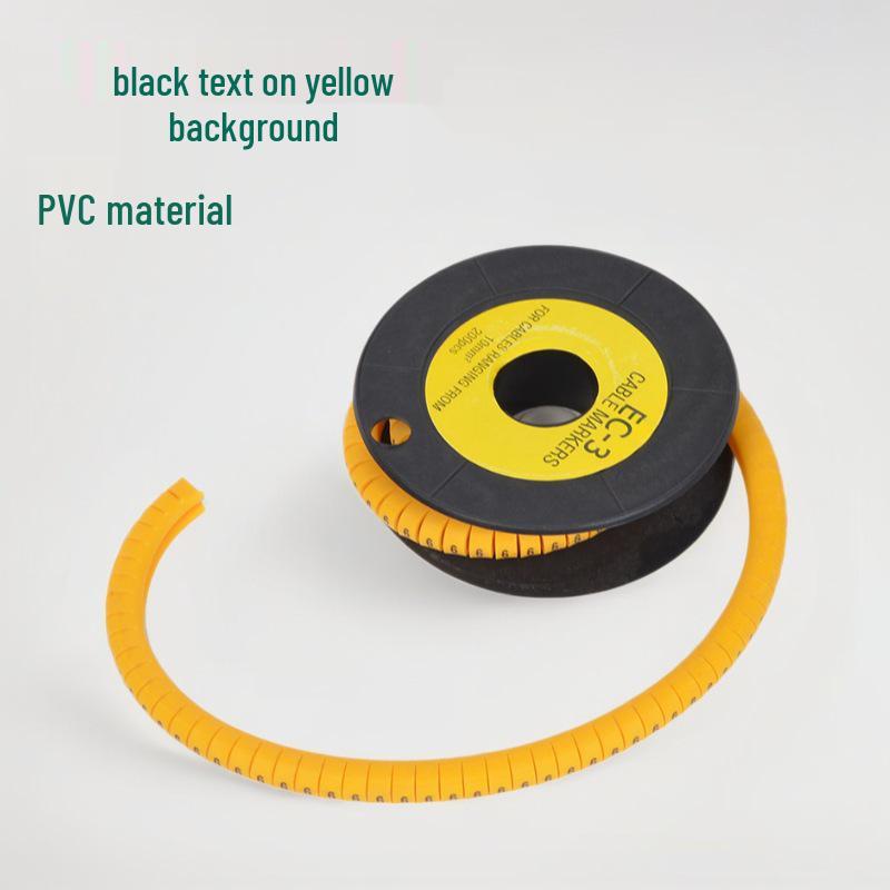 PVC Electrician's Number Tube: EC Series Identification Sleeve for 4 Square Special-Shaped Wire