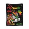 Black History Knitted Blanket Fleece  Super Warm Throw Blanket for Bedroom Sofa Bedroom Quilt